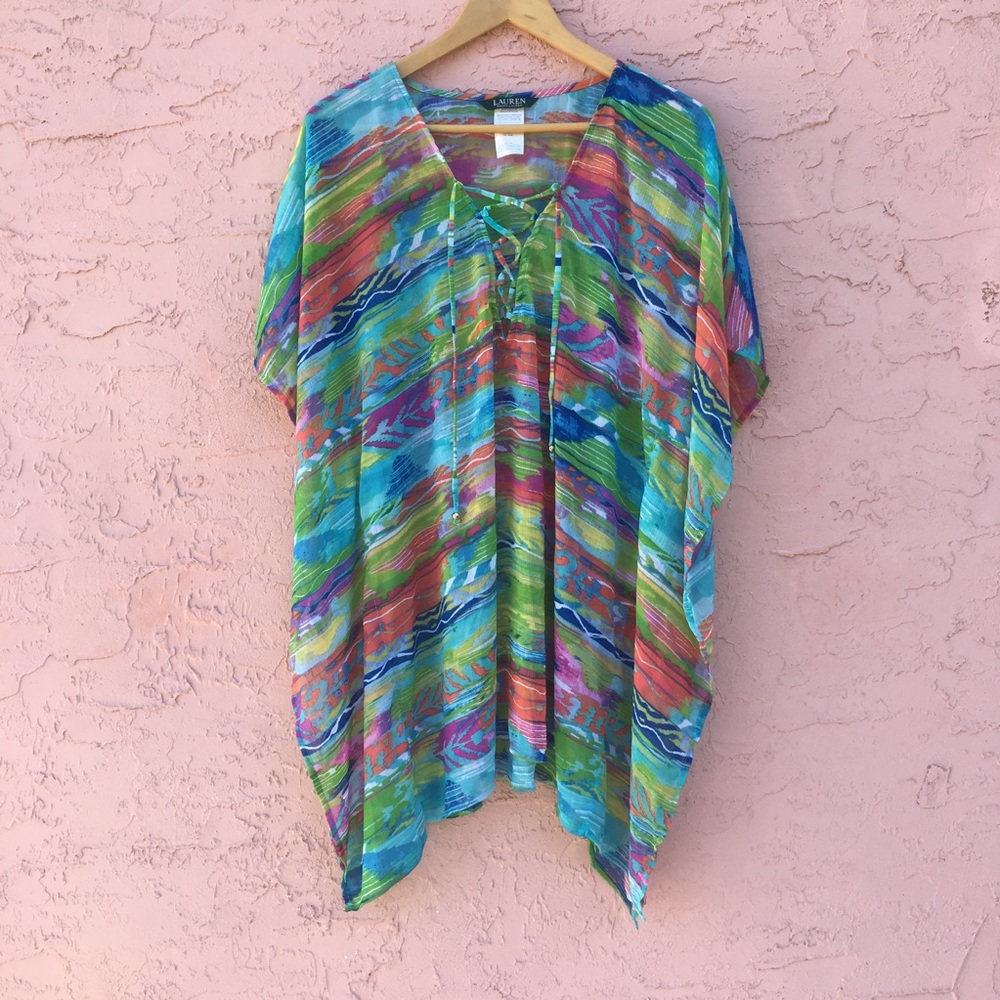 Lauren Ralph Lauren Sheer Swimsuit Coverup